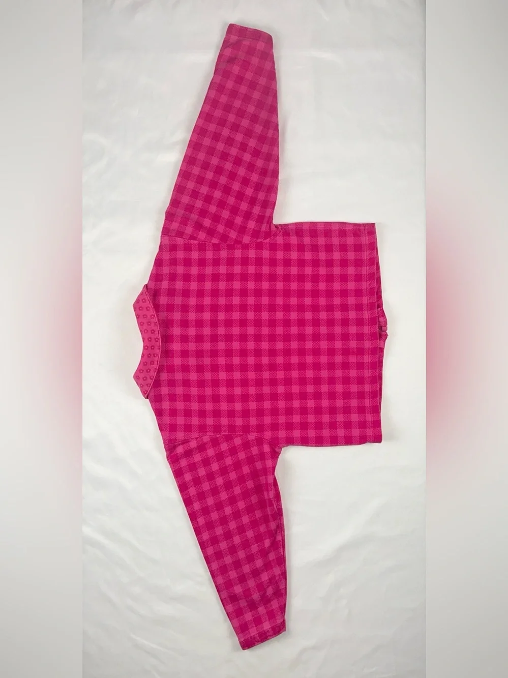 Gymboree (XL) 1990s Pink Plaid Gingham Zip-Up Rainbow Tag Vintage Jacket